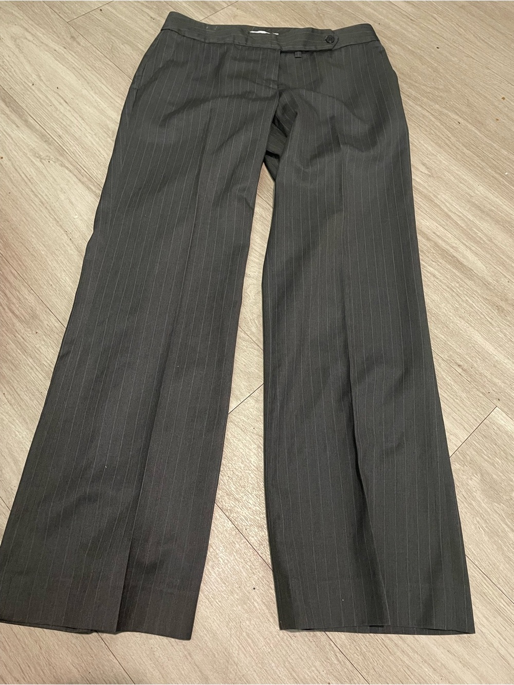 Calvin Klein Women's Black Pinstripe Trousers